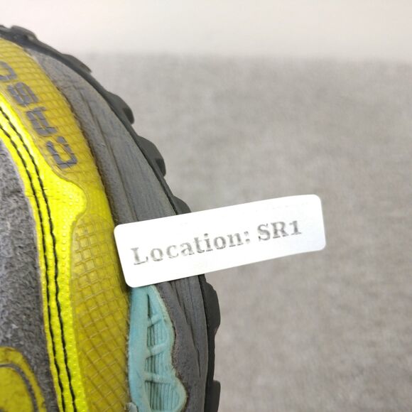 Brooks Cascadia 6 Womens Size 7.5 Trail Running Shoes Yellow Gray Low Top - Picture 9 of 9